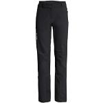 Pantalons de randonnée Vaude noirs en shoftshell coupe-vents respirants Taille XXS look fashion pour femme 