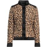 Doudounes VDP Collection beiges à effet léopard en polyester à strass à manches longues Taille S pour femme en promo 