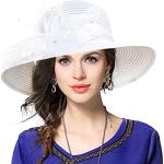 Chapeaux de mariage blancs en polyester Tailles uniques look fashion pour femme 