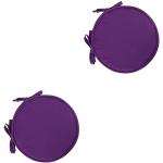 Coussins ronds violets en éponge 