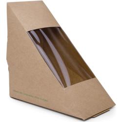 Vegware Boîtes en carton compostables pour les coins à sandwichs - GAS-DW624