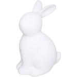 Lampes à poser Paris Prix blanches en plastique à motif lapins à piles en promo 