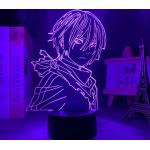 Veilleuse Led 3d En Acrylique Avec Personnage De Yato, Anime Noragami, Décoration Pour Chambre À Coucher, Cadeau D'anniversaire, Lampe De Table