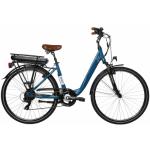 Vélos électriques bleus en aluminium 500 Wh moteur moyeu arrière en promo 