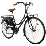 Vélos noirs en cuir synthétique hollandais en promo 