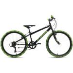 Velo enfant 24 crusher noir vert tc 31 cm ks cycling