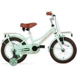 Vélos vert pistache en bambou à frein à rétropédalage enfant 14 pouces 