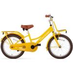 Vélos jaunes en bambou à frein à rétropédalage enfant 18 pouces en promo 