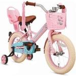 Vélos roses à frein à rétropédalage enfant 14 pouces 