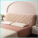 Têtes de lit design beiges en velours 