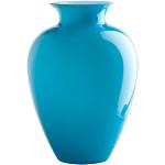 Vases en opaline Venini turquoise en verre de 29 cm 