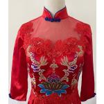 Robes trapèzes rouges look asiatique pour fille de la boutique en ligne Etsy.com 