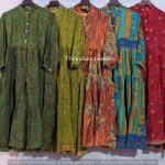 Robes fleuries multicolores imprimé Indien Taille M look vintage pour femme 