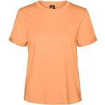 T-shirts Vero Moda orange à manches courtes à manches courtes Taille S look fashion pour femme 