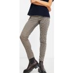 Pantalons taille haute Vero Moda marron à carreaux Taille XS pour femme en promo 