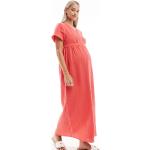 Robes Vero Moda rouge coquelicot à motif fleurs à manches courtes mi-longues à manches courtes Taille XXL classiques pour femme 