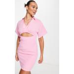 Robes d'été Vero Moda roses en viscose courtes Taille XL classiques pour femme en promo 