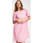 Robes courtes Vero Moda roses courtes à col rond Taille XL classiques pour femme en promo 