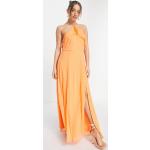 Robes longues Vero Moda orange longues Taille M classiques pour femme en promo 