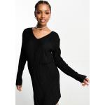Robes plissées Vero Moda noires en viscose à manches longues Taille S classiques pour femme en promo 