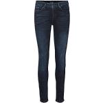 Vero Moda VMELLA Mr Slim Jeans ST323 GA, Wash: Black Dark Blue Denim, M Femme