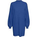 Robes Vero Moda bleues en viscose à manches longues à manches longues look casual pour femme 