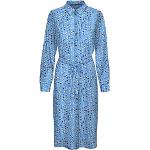 Robes Vero Moda bleues à manches longues midi à manches longues Taille XL look casual pour femme 