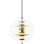 Lampes design Verpan dorées en aluminium scandinaves en promo 