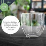 Tasses en verre Klarstein en verre avec couvercle 100 ml 