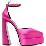 Sandales de créateur Versace roses en cuir de veau en cuir à bouts pointus Pointure 40 pour femme en promo 
