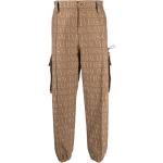 Pantalons cargo de créateur Versace camel all Over Taille 3 XL W46 pour homme en promo 
