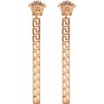 Boucles d'oreilles pendantes de créateur Versace en laiton à motif papillons pour femme 