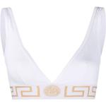 Brassières de sport de créateur Versace blanches bio éco-responsable Taille XS pour femme 