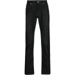 Jeans droits de créateur Versace noirs en coton mélangé W32 L34 classiques pour homme en promo 