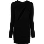 Robes de créateur Versace noires à manches longues à manches longues à col rond Taille XS pour femme 