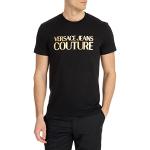 T-shirts Versace Jeans noirs à manches courtes à manches courtes Taille XL look fashion pour homme 