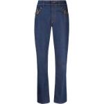 Versace Jeans Couture jean droit à détail de boucle - Bleu