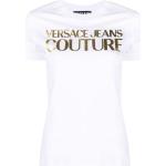 T-shirts à imprimés Versace Jeans blancs en jersey à manches courtes pour femme 