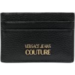 Porte-cartes en cuir Versace Jeans noirs en cuir pour homme 