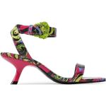 Sandales à talon haut Versace Jeans multicolores à logo Pointure 39 pour femme 
