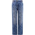 Jeans de créateur Versace bleus en coton Taille 3 XL look fashion pour femme 