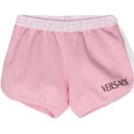 Shorts de créateur Versace roses à strass enfant 