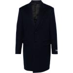 Manteaux en cachemire de créateur Versace bleu marine en viscose à manches longues Taille XL pour homme 