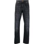 Jeans droits de créateur Versace noirs W32 L33 classiques pour homme en promo 