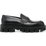 Chaussures casual de créateur Versace noires en caoutchouc à bouts ronds Pointure 41 look casual pour homme 
