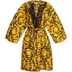 Robes en soie de créateur Versace jaunes en dentelle Taille XL pour femme 