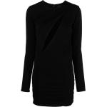 Robes de soirée longues de créateur Versace noires en viscose à manches longues à col rond Taille XL pour femme en promo 