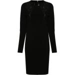 Robes en maille de créateur Versace noires en dentelle à manches longues à col rond Taille XL pour femme 