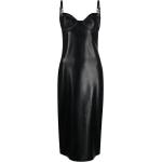 Robes de créateur Versace noires en latex sans manches sans manches Taille XS pour femme en promo 