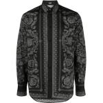 Chemises de créateur Versace noires Taille 3 XL look casual pour homme 